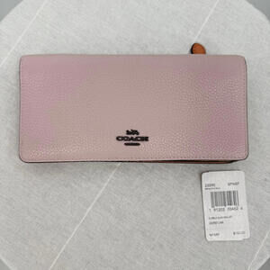 Women's Coach New with Tags Colorblock Slim Wallet Pink